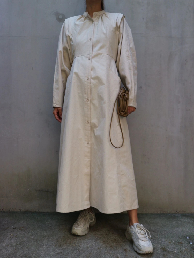 TRUNC 88(トランクエイティーエイト) |front button A-line silhouette Dress