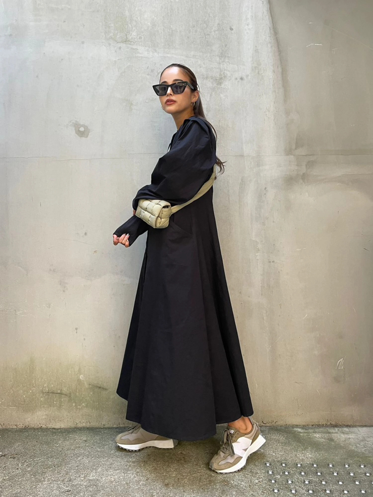 TRUNC 88(トランクエイティーエイト) |front button A-line silhouette Dress