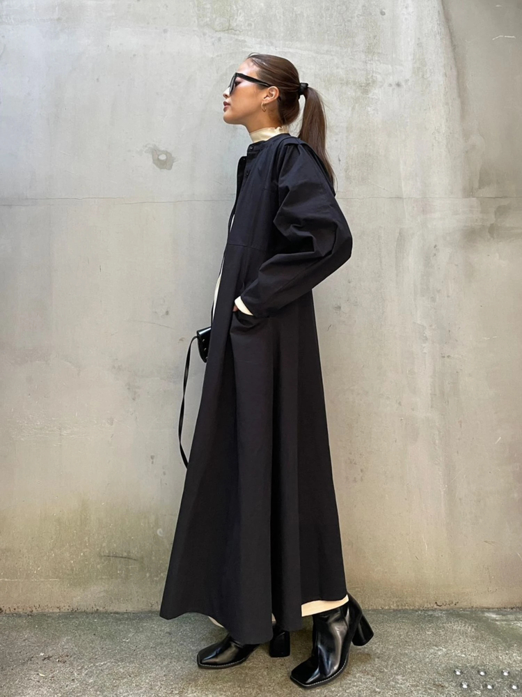 TRUNC 88(トランクエイティーエイト) |front button A-line silhouette Dress