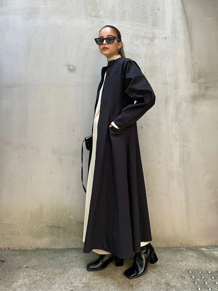 TRUNC 88(トランクエイティーエイト) |front button A-line silhouette Dress