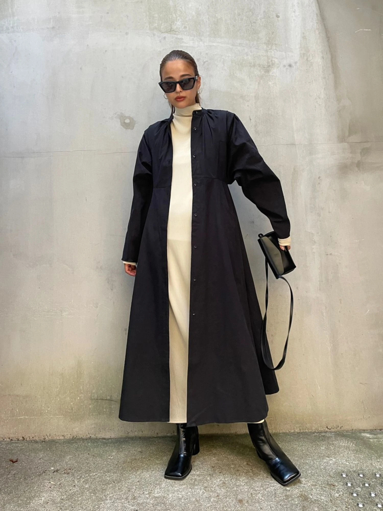 TRUNC 88(トランクエイティーエイト) |front button A-line silhouette Dress