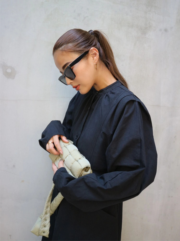 TRUNC 88(トランクエイティーエイト) |front button A-line silhouette Dress