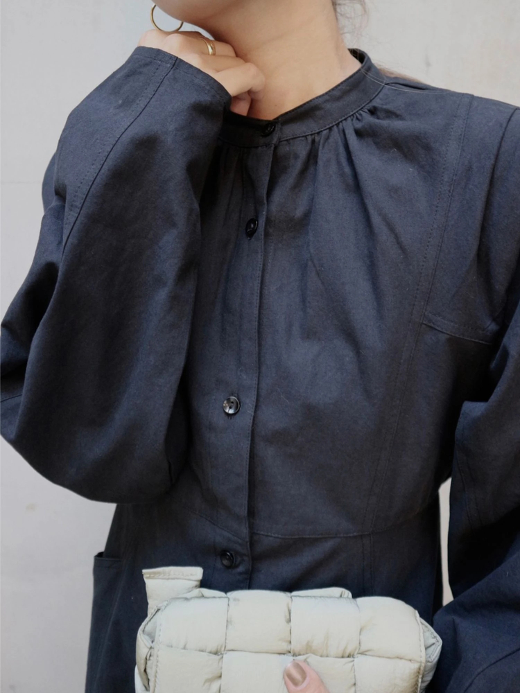 TRUNC 88(トランクエイティーエイト) |front button A-line silhouette Dress