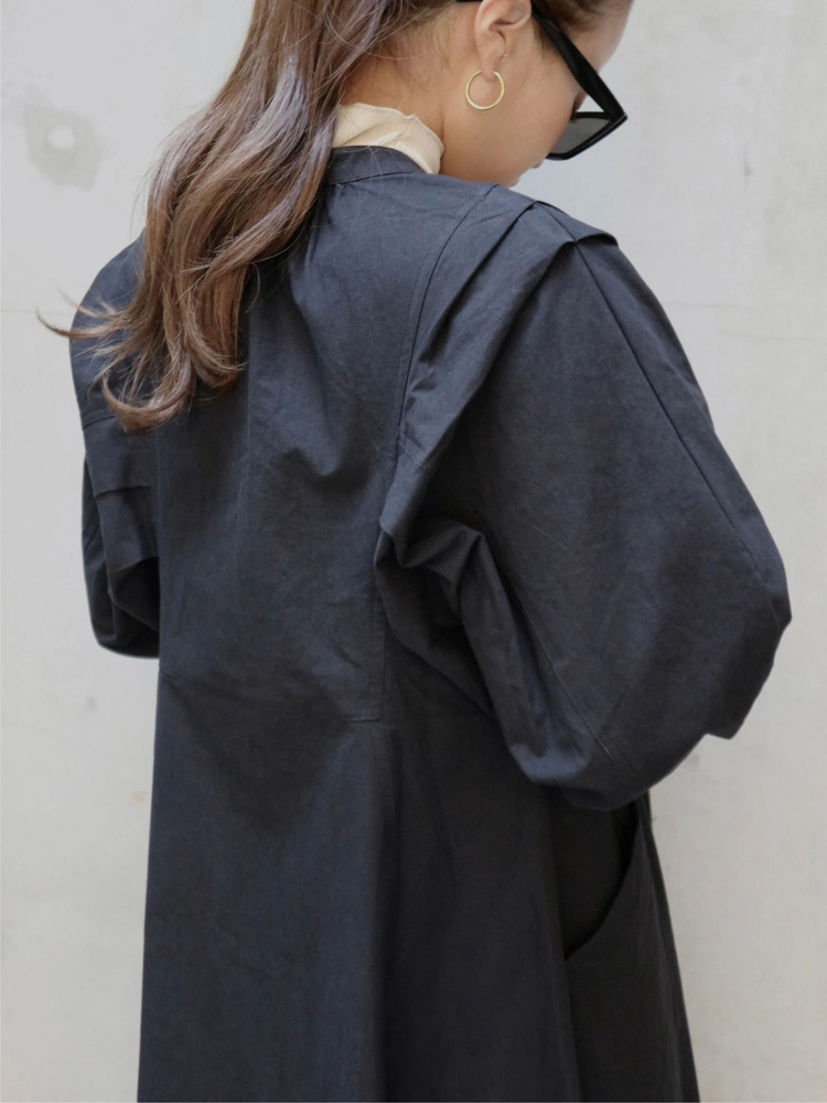 TRUNC 88(トランクエイティーエイト) |front button A-line silhouette Dress