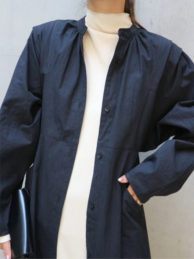 TRUNC 88(トランクエイティーエイト) |front button A-line silhouette Dress