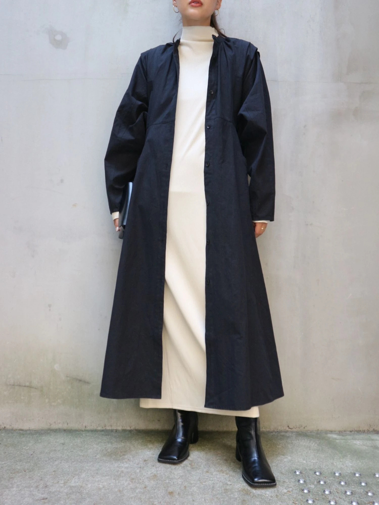 TRUNC 88(トランクエイティーエイト) |front button A-line silhouette Dress