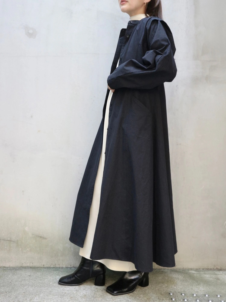 TRUNC 88(トランクエイティーエイト) |front button A-line silhouette Dress