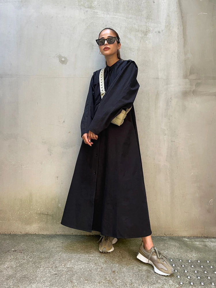 TRUNC 88(トランクエイティーエイト) |front button A-line silhouette Dress