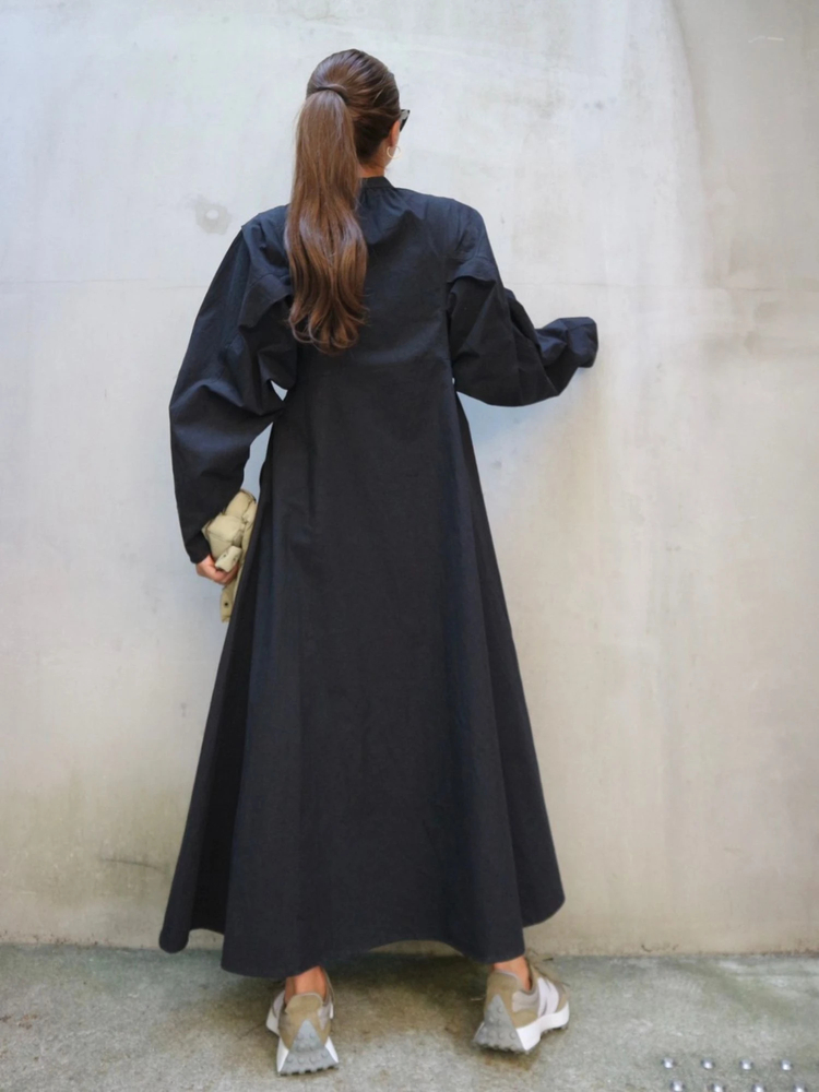 TRUNC 88(トランクエイティーエイト) |front button A-line silhouette Dress