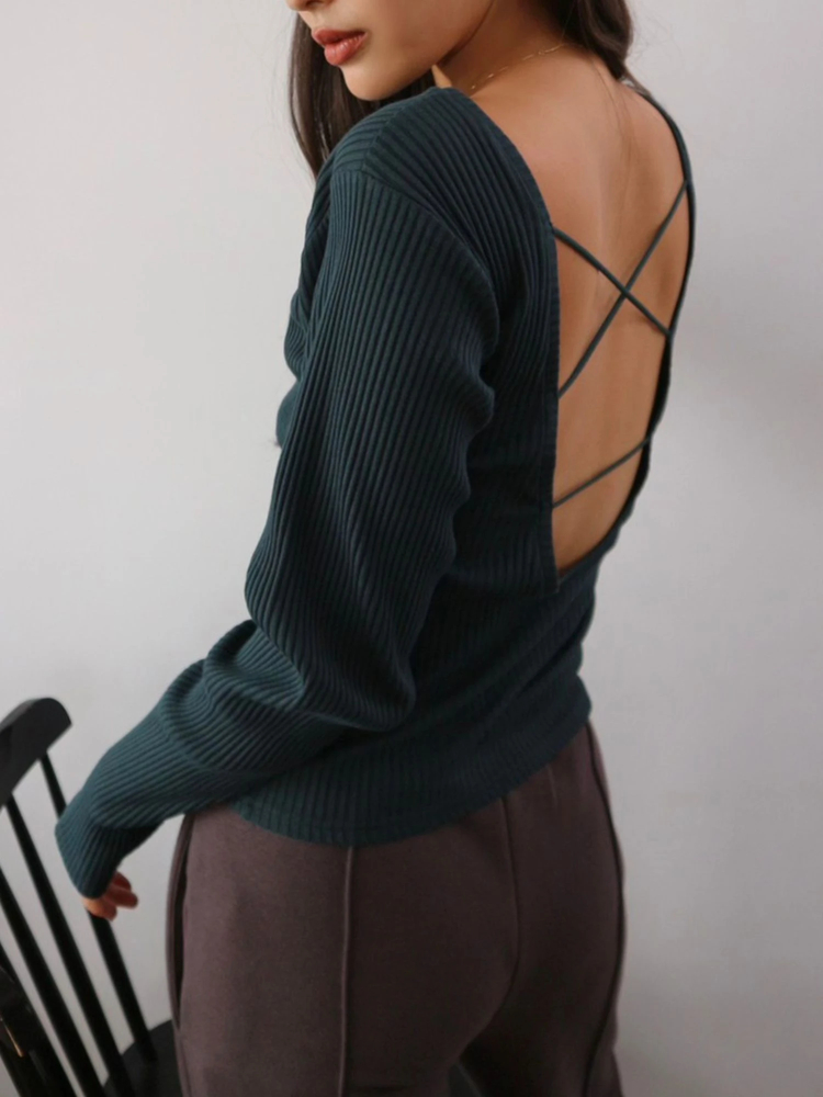 Back Open Rib Pullover / TRUNC 88（トランクエイティーエイト）のT