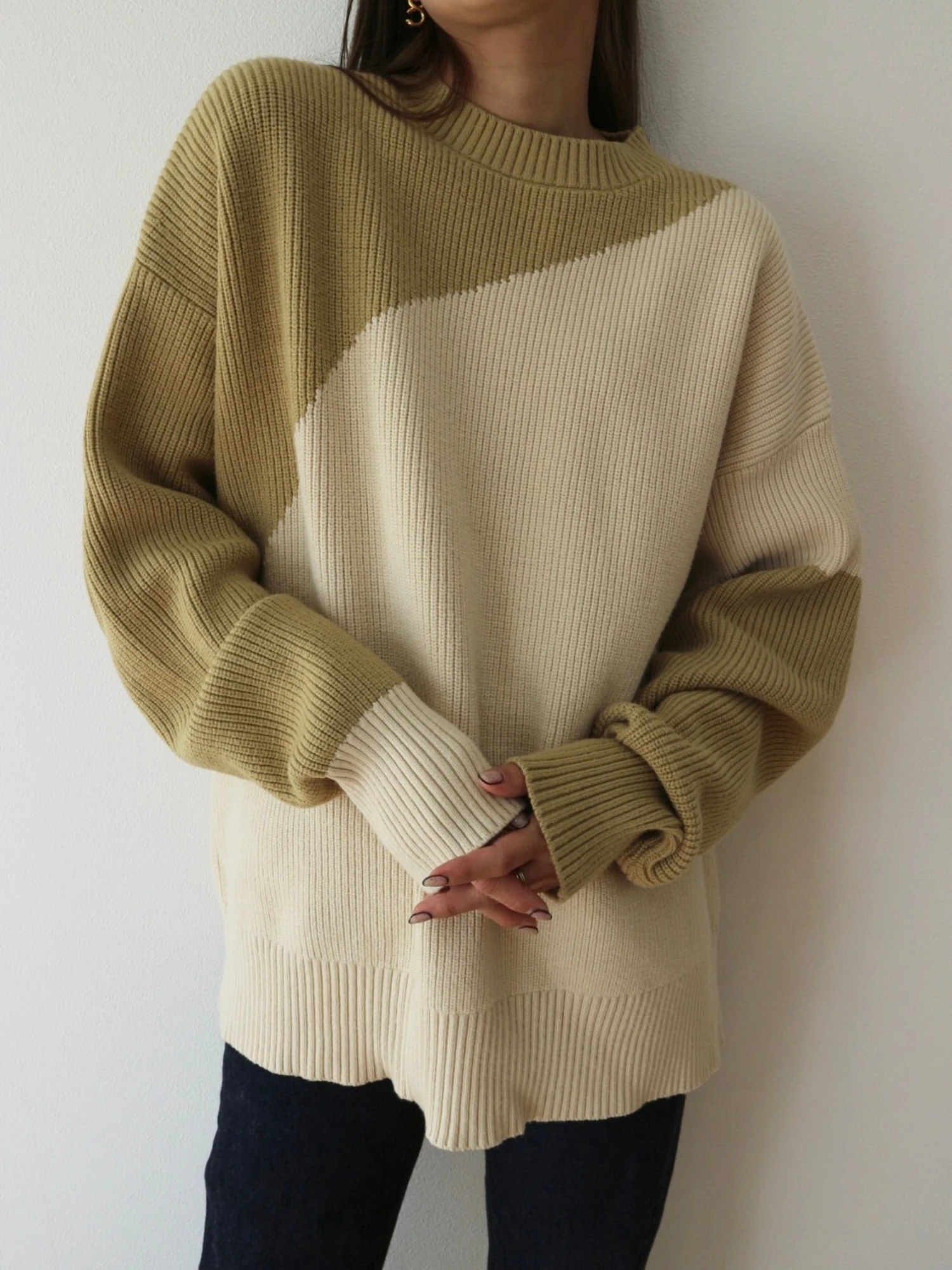 Bicolor Knit Pullover / TRUNC 88（トランクエイティーエイト）の