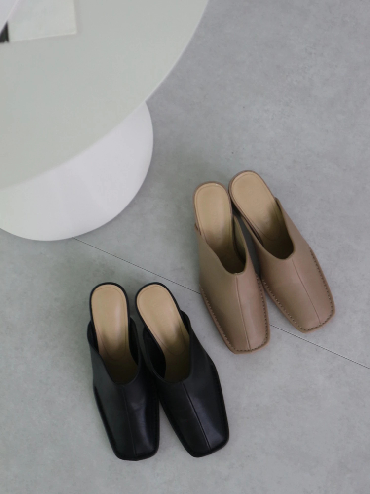 Stitch Square Toe Mules / TRUNC 88（トランクエイティーエイト）の