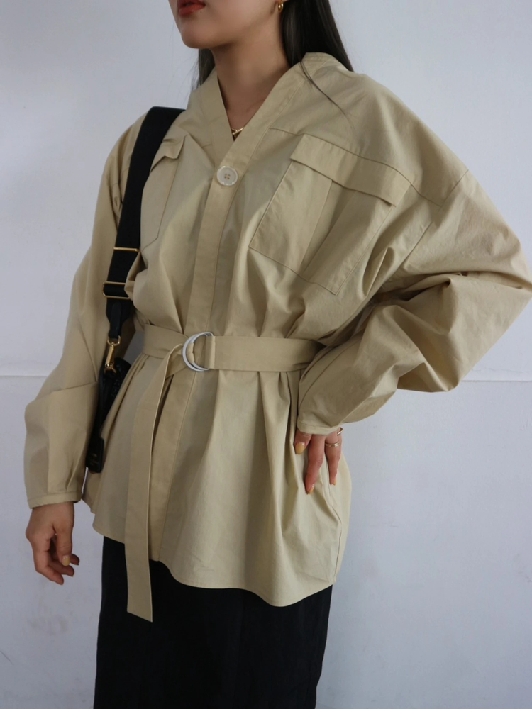 Double Pocket Belted Shirt / TRUNC 88（トランクエイティーエイト