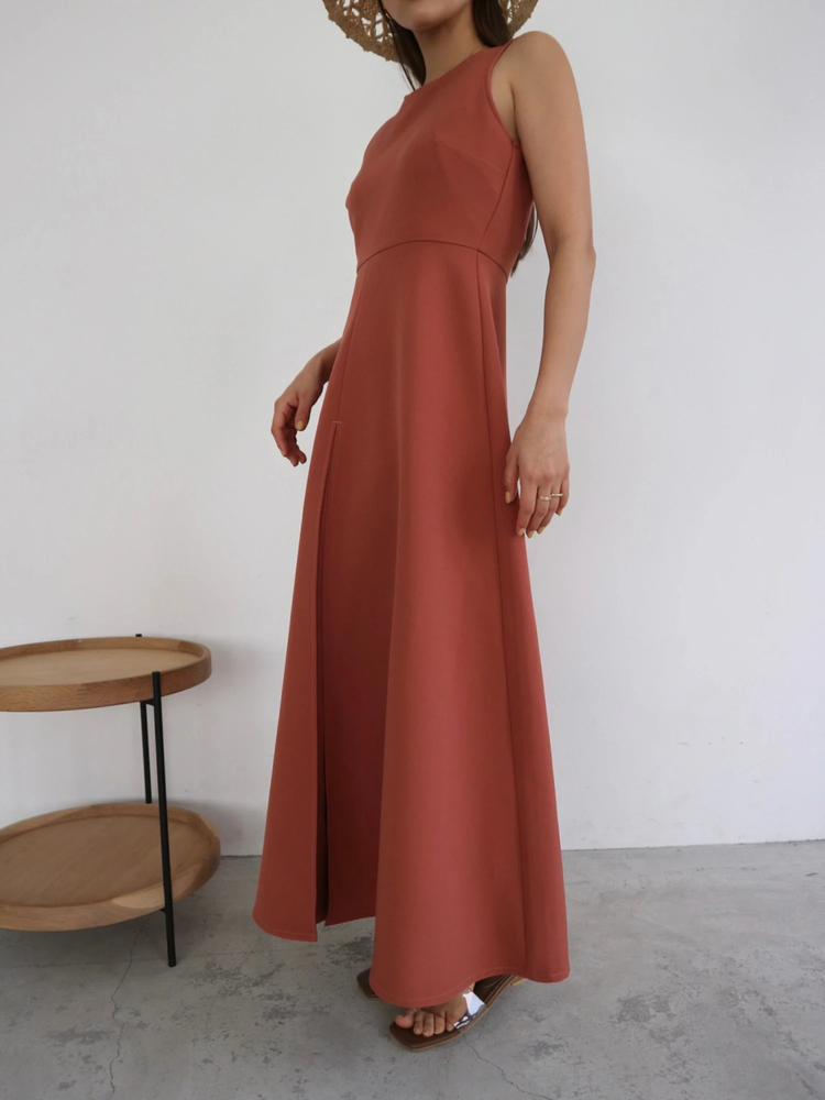 Center Tuck Flare Dress / TRUNC 88（トランクエイティーエイト