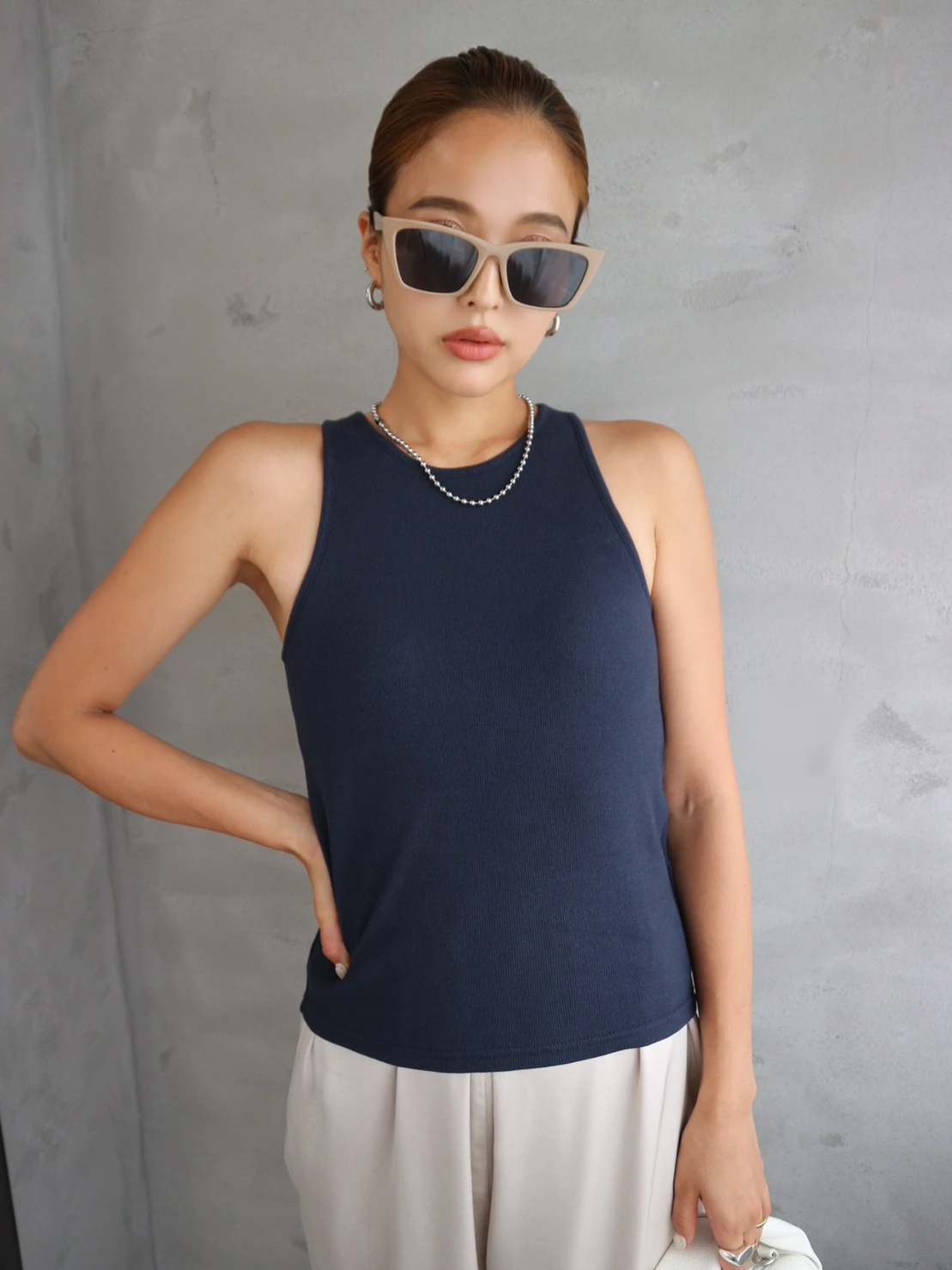 Rib American Sleeve Tank Top / TRUNC 88（トランクエイティーエイト ...