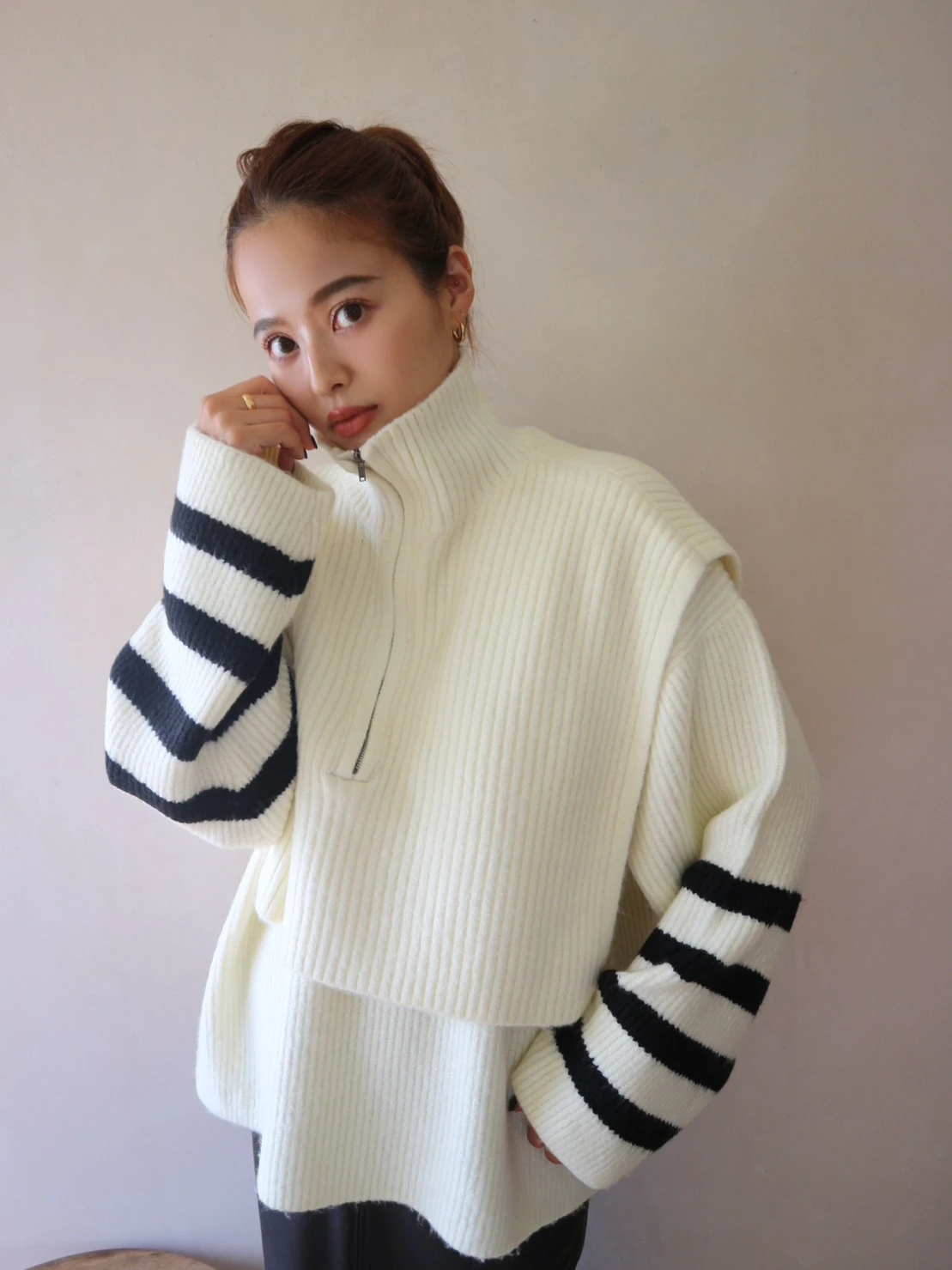 Half Zip Knit Vest SET / TRUNC 88（トランクエイティーエイト）の