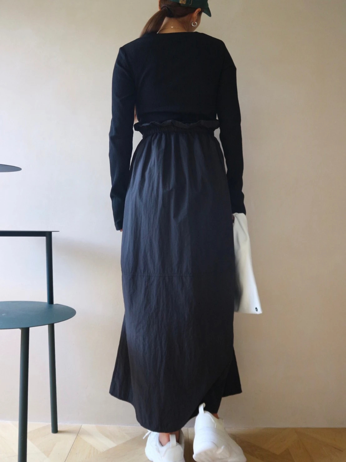 デザインCombi sleeve long dress