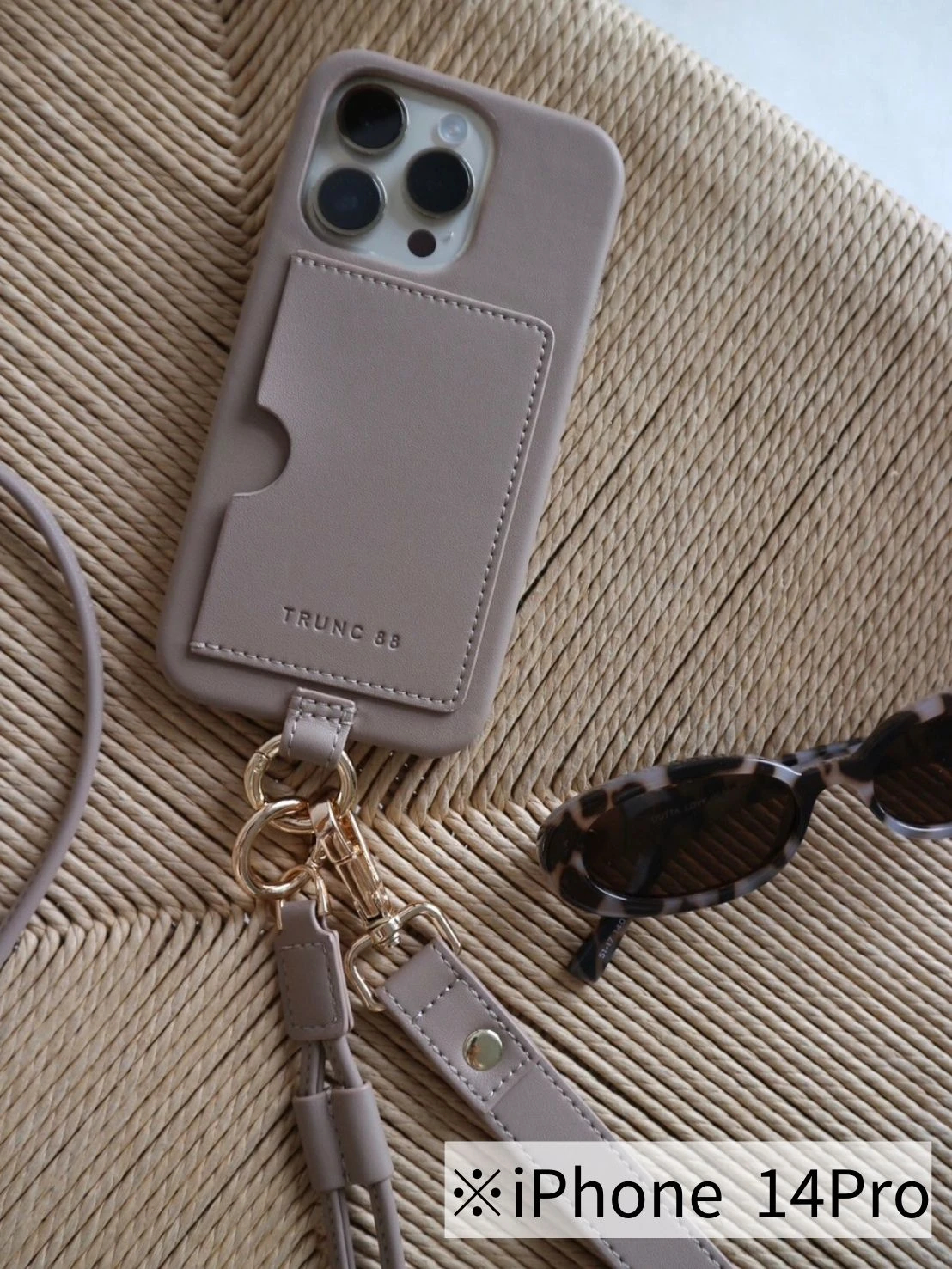 iPhone14PRO) Double Strap iPhone Case / TRUNC 88（トランク