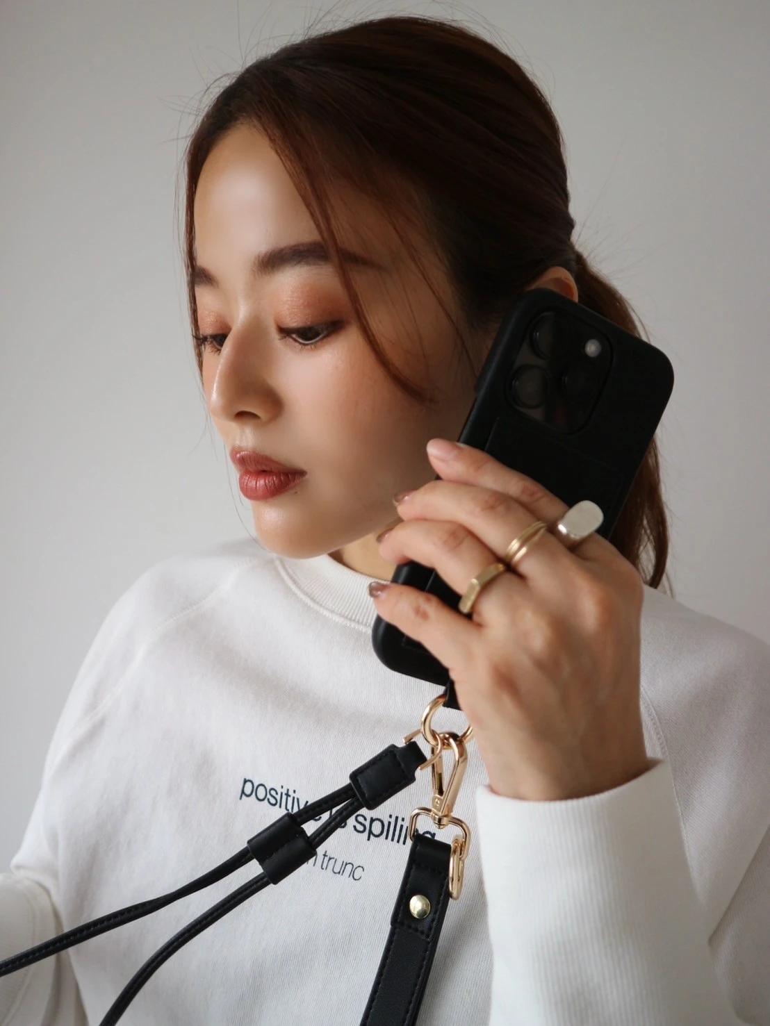 iPhone14PRO) Double Strap iPhone Case / TRUNC 88（トランク