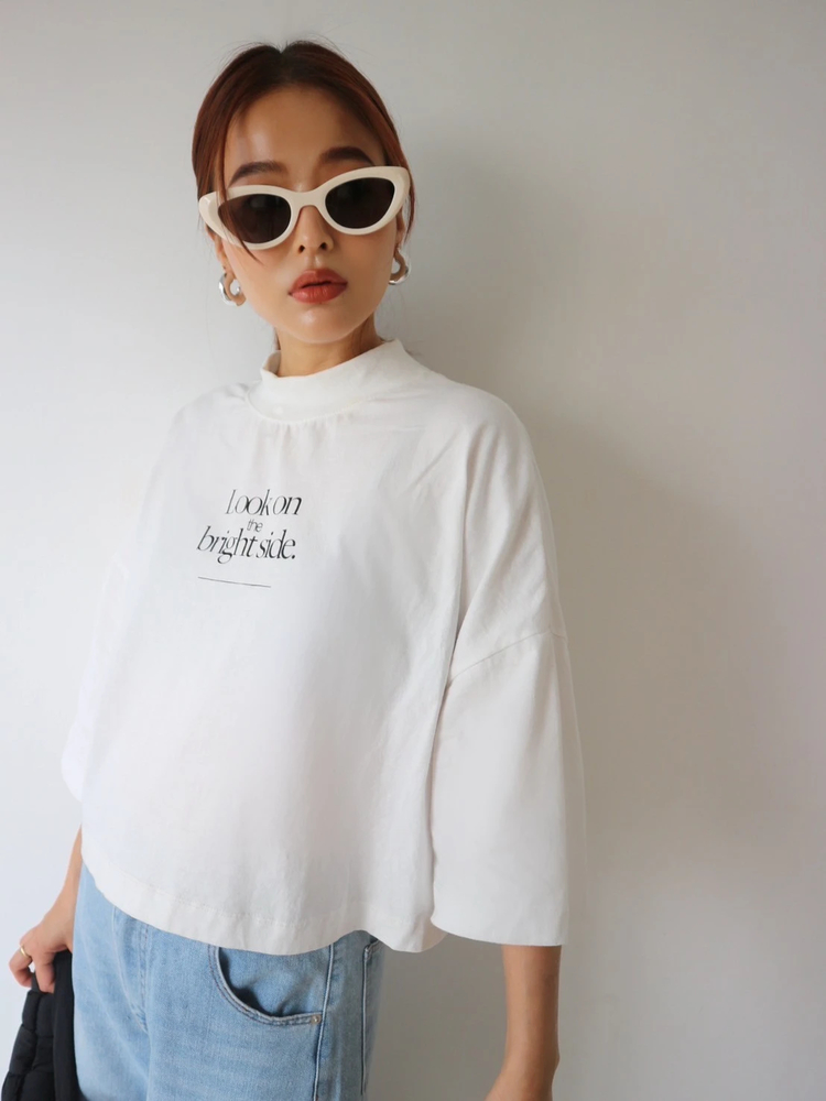 TRUNC 88(トランクエイティーエイト) |Mock Neck Logo TEE