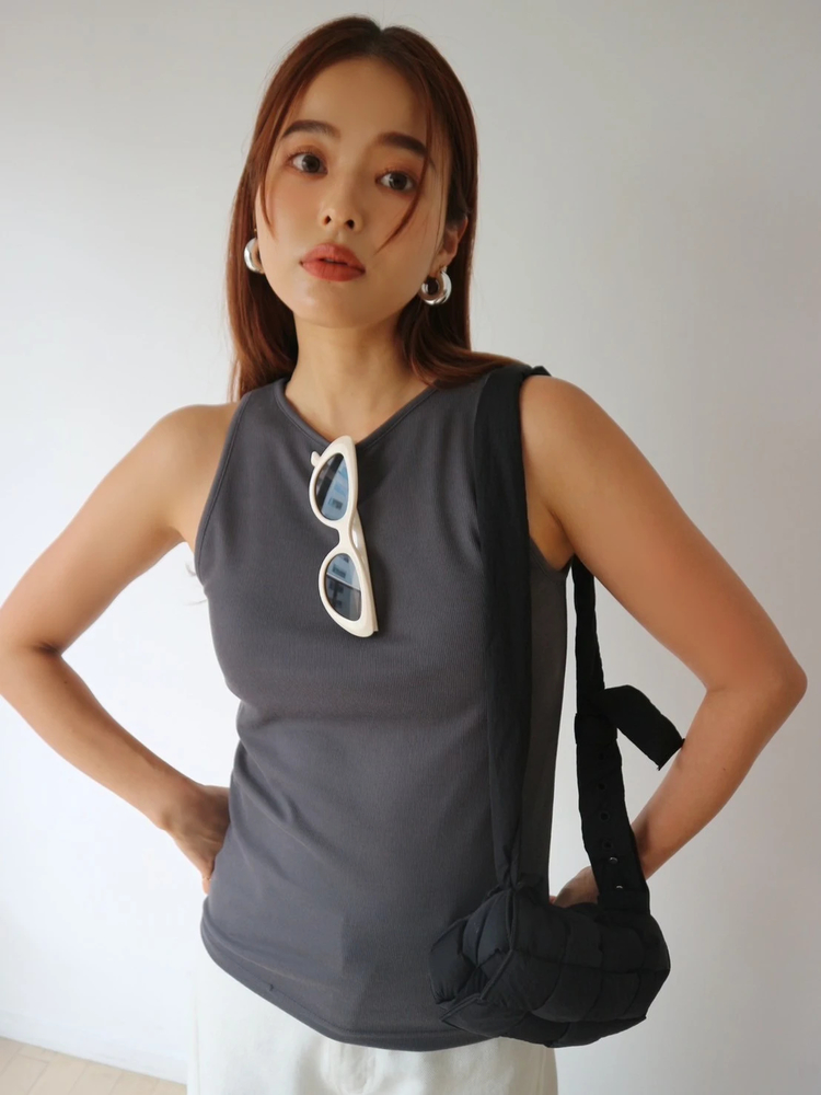 TRUNC 88(トランクエイティーエイト) |Rib American Sleeve Tank Top