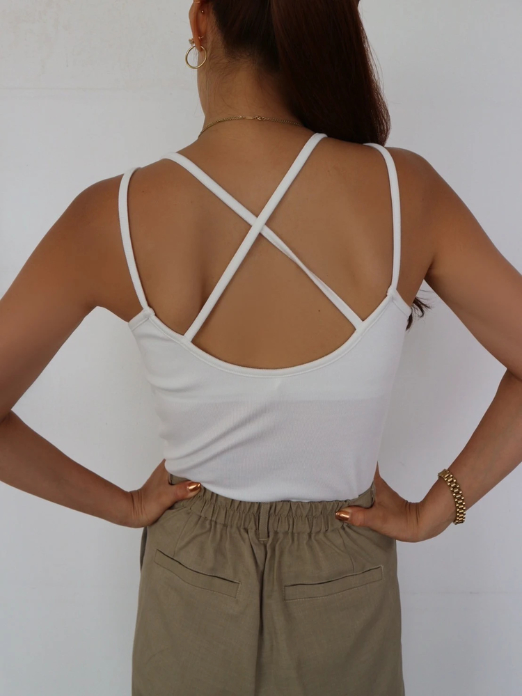 BACK CROSS こころもとない RIB CAMISOLE ameri vintage