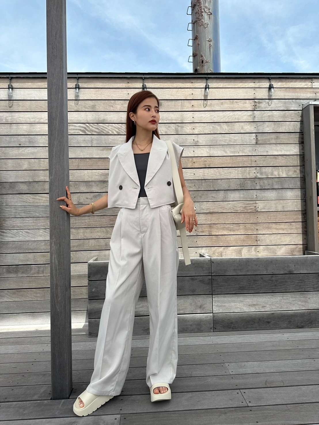 【新品】TRUNC 88 ライダースジャケット レディース Cropped Jacket Set Up / TRUNC 88（トランクエイティーエイト