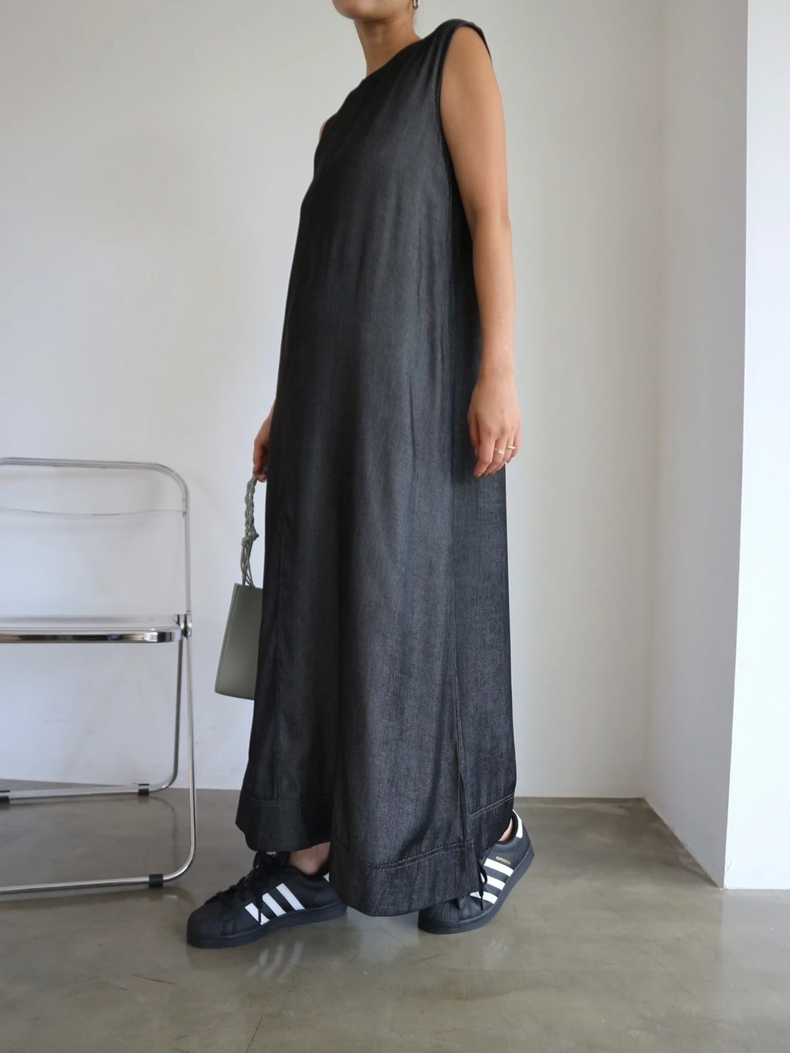 NON TOKYO / DIRECT PRINT SHEER ONE-PIECE (SILVER GRASS)