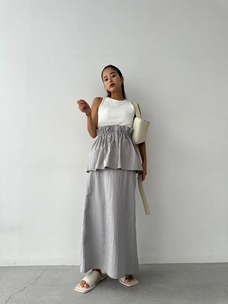 TRUNC 88(トランクエイティーエイト) |3WAY Pearl Taffeta Skirt