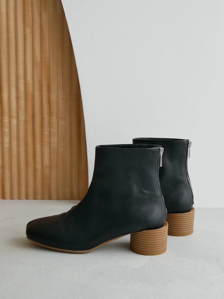 TRUNC 88(トランクエイティーエイト) |Wood Circle Heel Boots