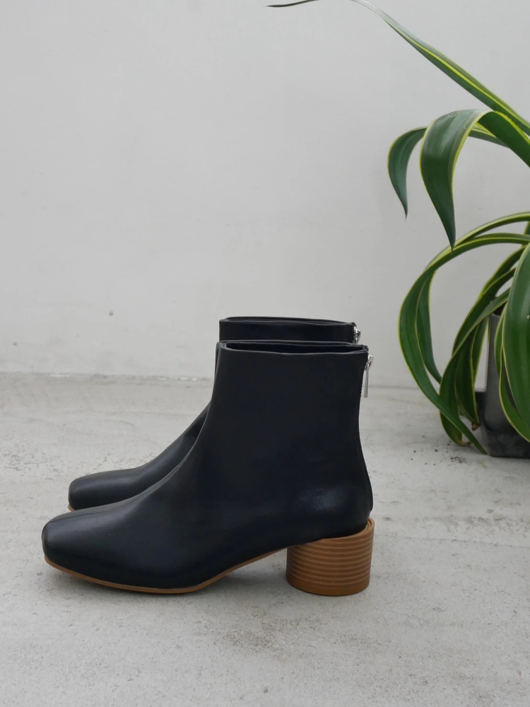 TRUNC 88(トランクエイティーエイト) |Wood Circle Heel Boots