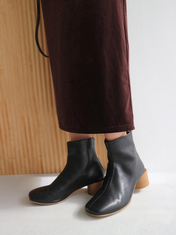 TRUNC 88(トランクエイティーエイト) |Wood Circle Heel Boots