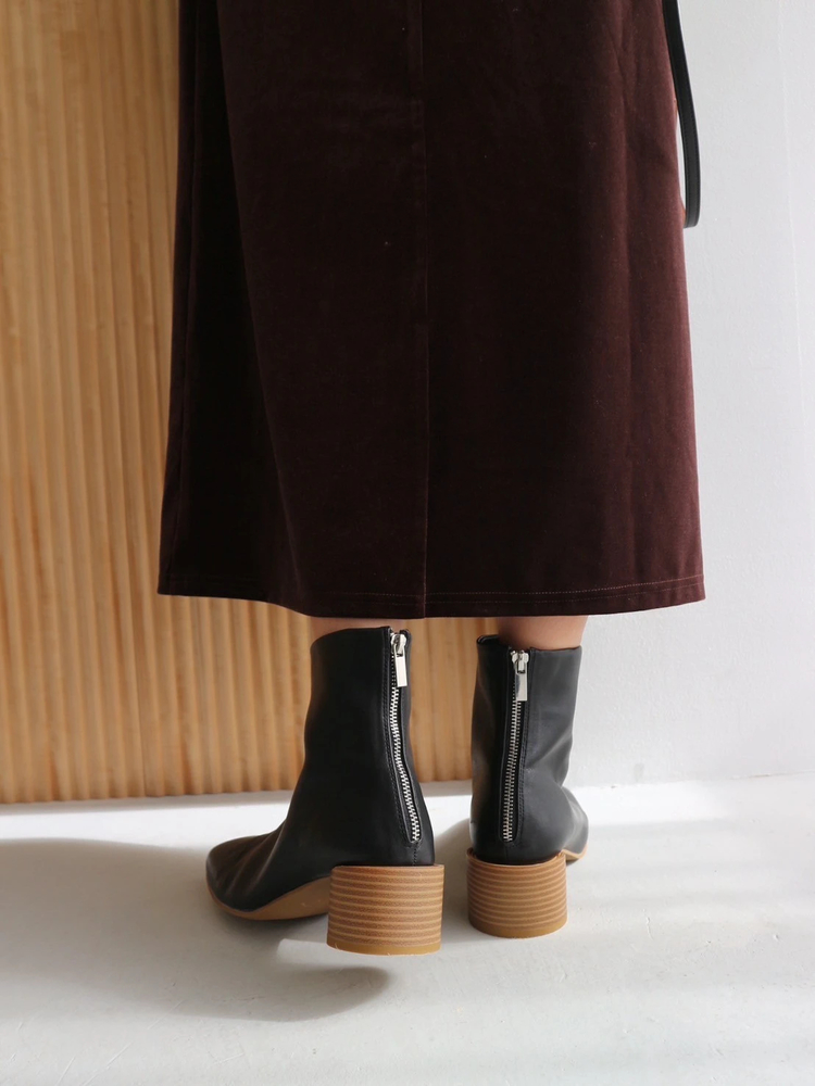 TRUNC 88(トランクエイティーエイト) |Wood Circle Heel Boots