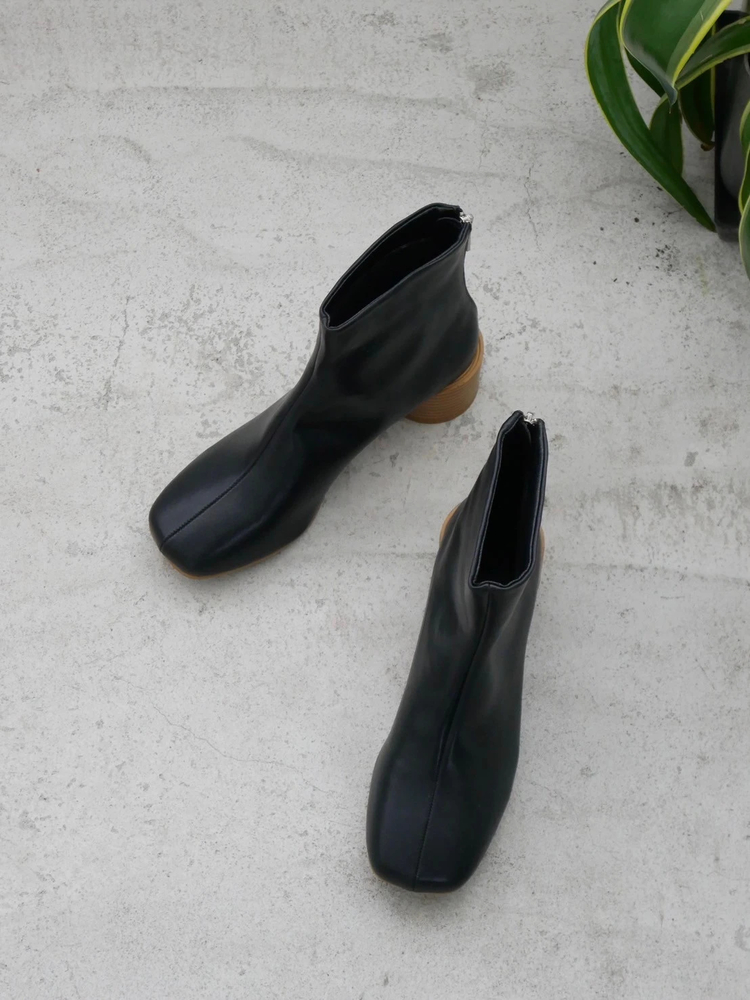 TRUNC 88(トランクエイティーエイト) |Wood Circle Heel Boots