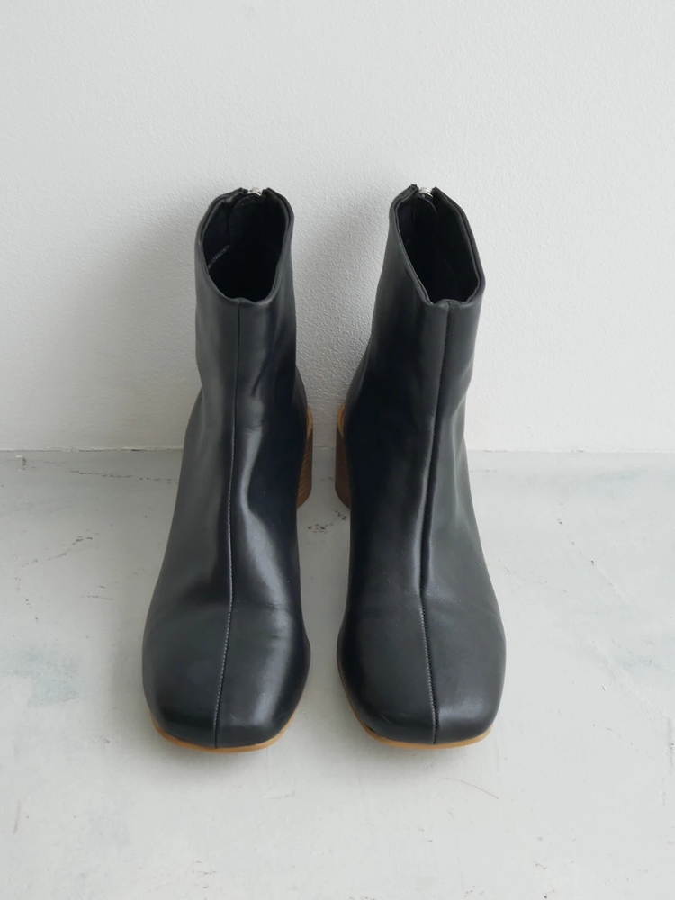 TRUNC 88(トランクエイティーエイト) |Wood Circle Heel Boots