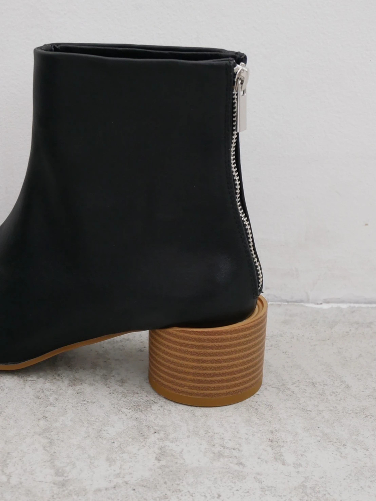 TRUNC 88(トランクエイティーエイト) |Wood Circle Heel Boots