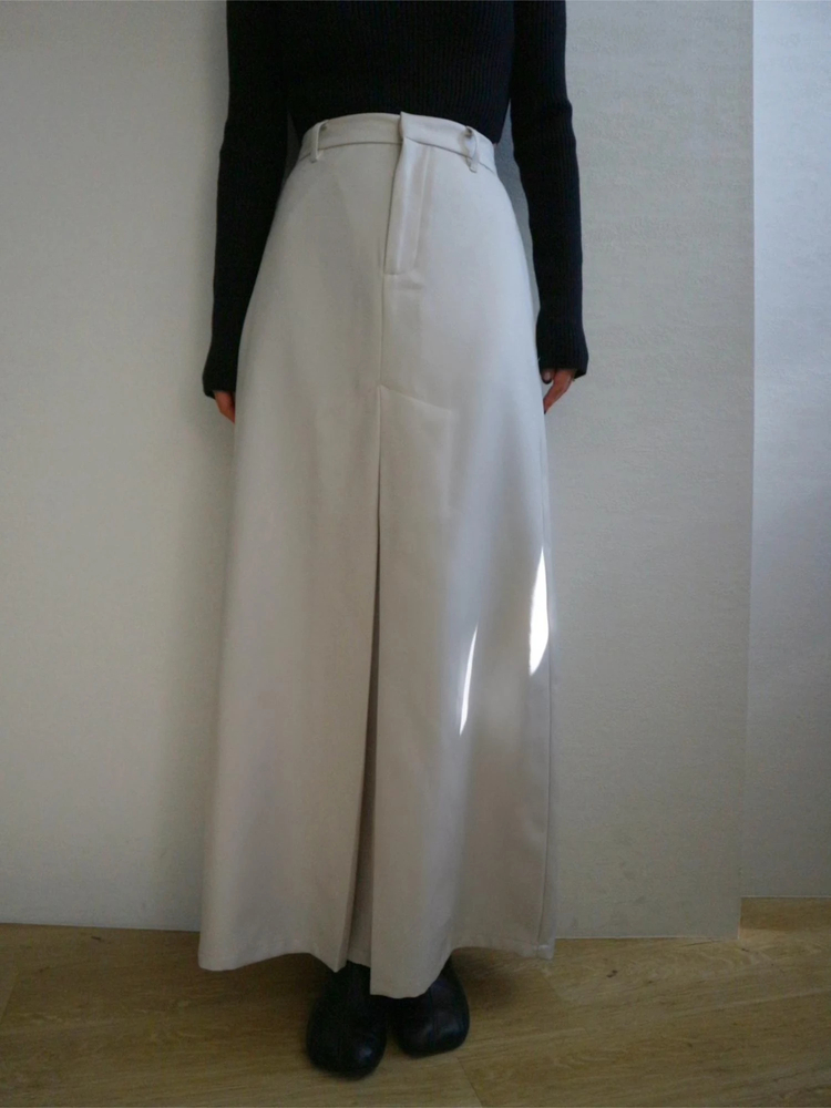 TRUNC 88(トランクエイティーエイト) |Heather Twill Tuck Skirt