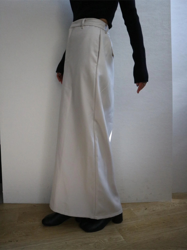 TRUNC 88(トランクエイティーエイト) |Heather Twill Tuck Skirt