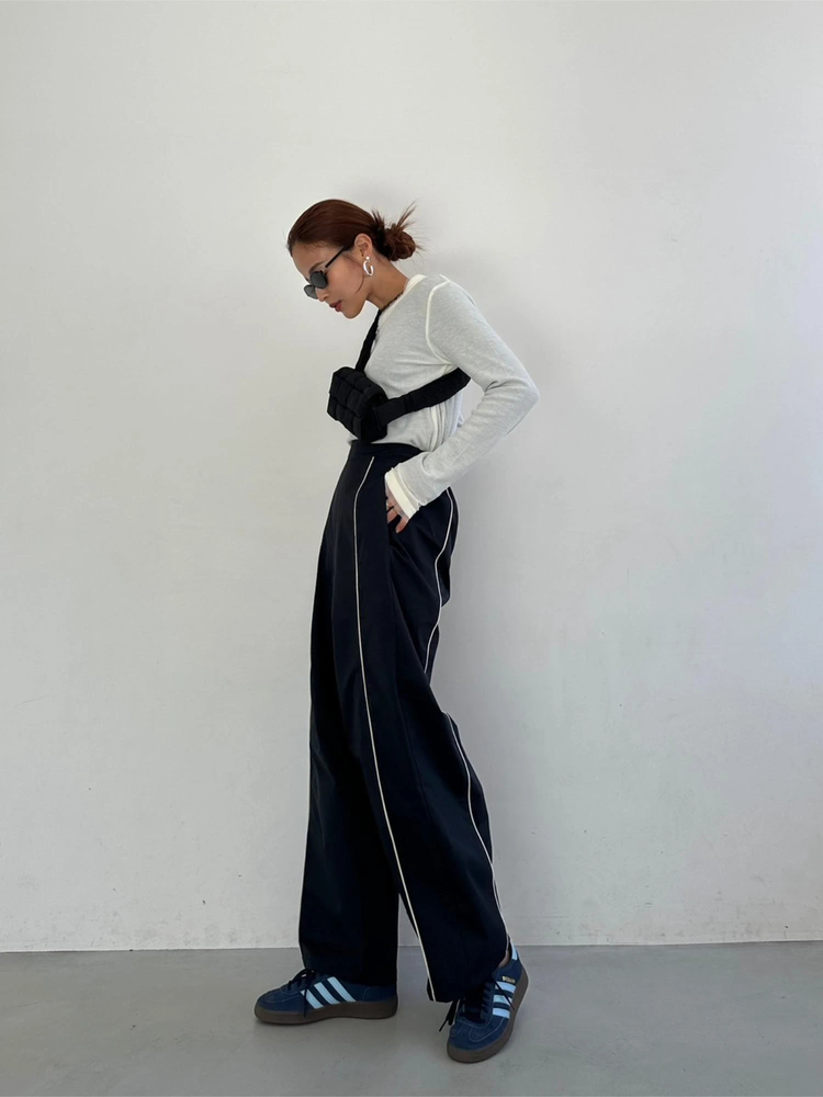 TRUNC 88(トランクエイティーエイト) |Tulle Rib Long Sleeve TEE