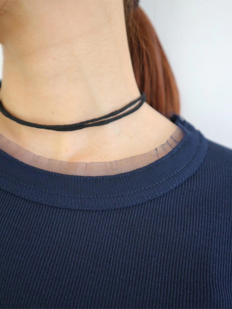 TRUNC 88(トランクエイティーエイト) |Tulle Rib Long Sleeve TEE