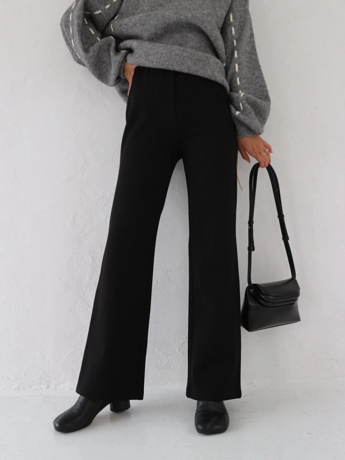 trunc88 High Stretch Flare Pants ブラック High Stretch Flare Pants Ⅱ / TRUNC 88（トランクエイティー