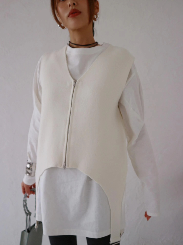 TRUNC 88(トランクエイティーエイト) |Garter Straps Knit Vest