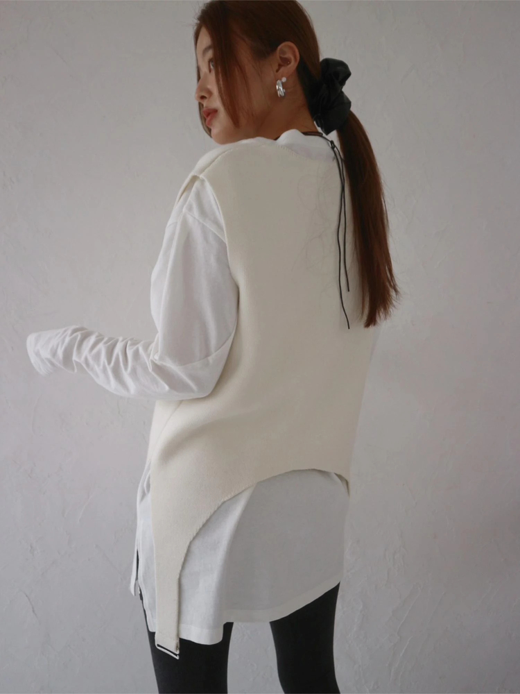 TRUNC 88(トランクエイティーエイト) |Garter Straps Knit Vest