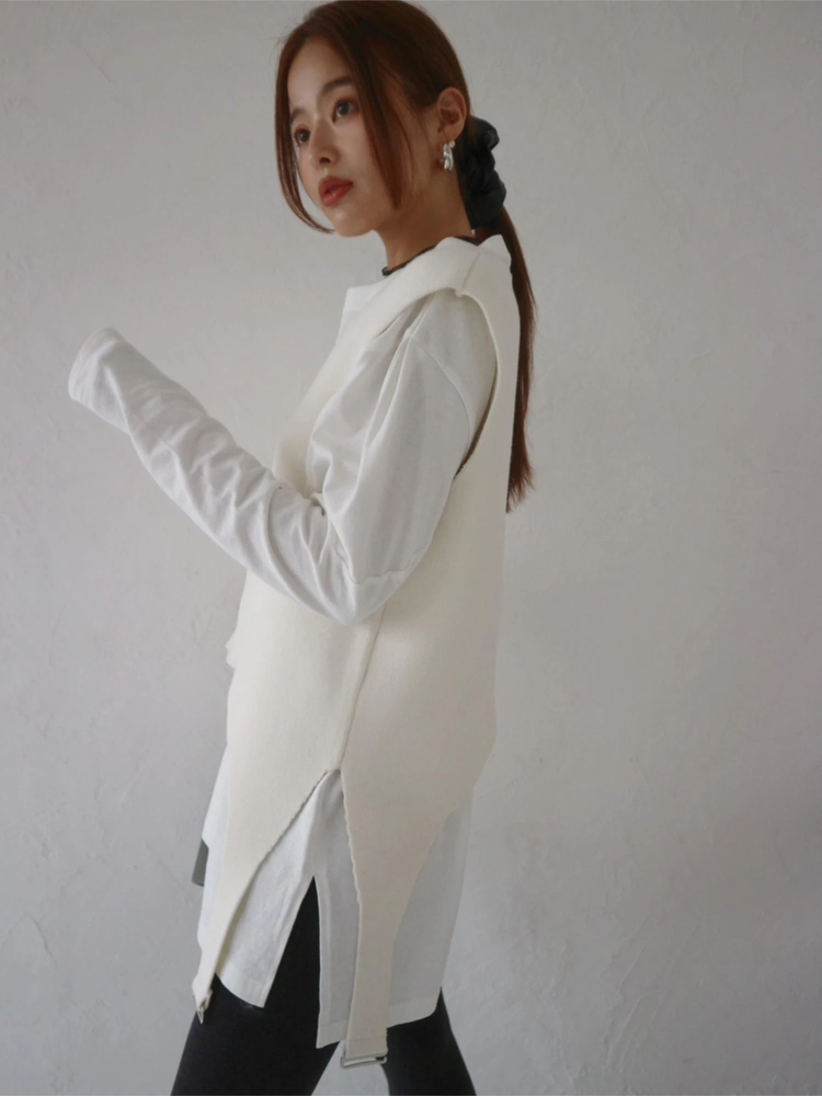 TRUNC 88(トランクエイティーエイト) |Garter Straps Knit Vest