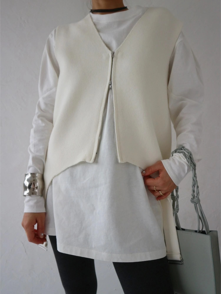 TRUNC 88(トランクエイティーエイト) |Garter Straps Knit Vest