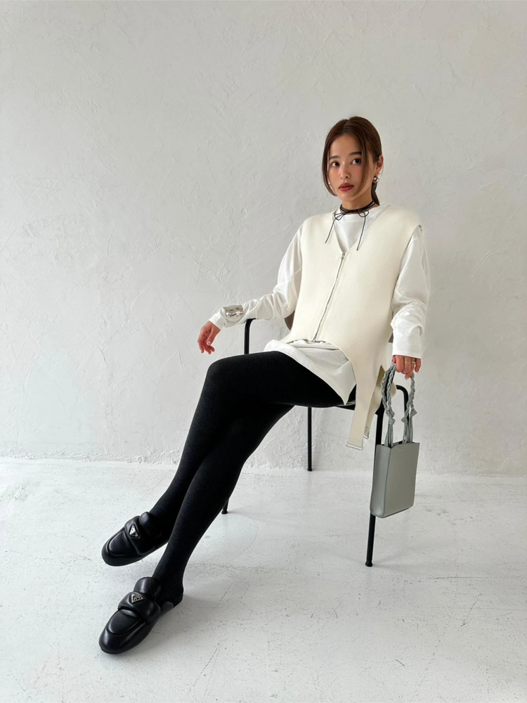 TRUNC 88(トランクエイティーエイト) |Garter Straps Knit Vest