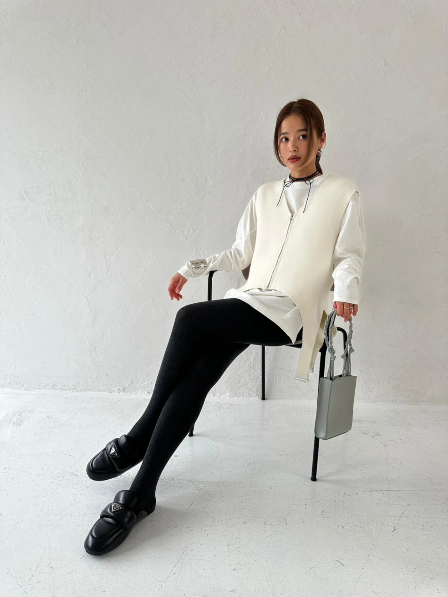 Garter Straps Knit Vest / TRUNC 88（トランクエイティーエイト