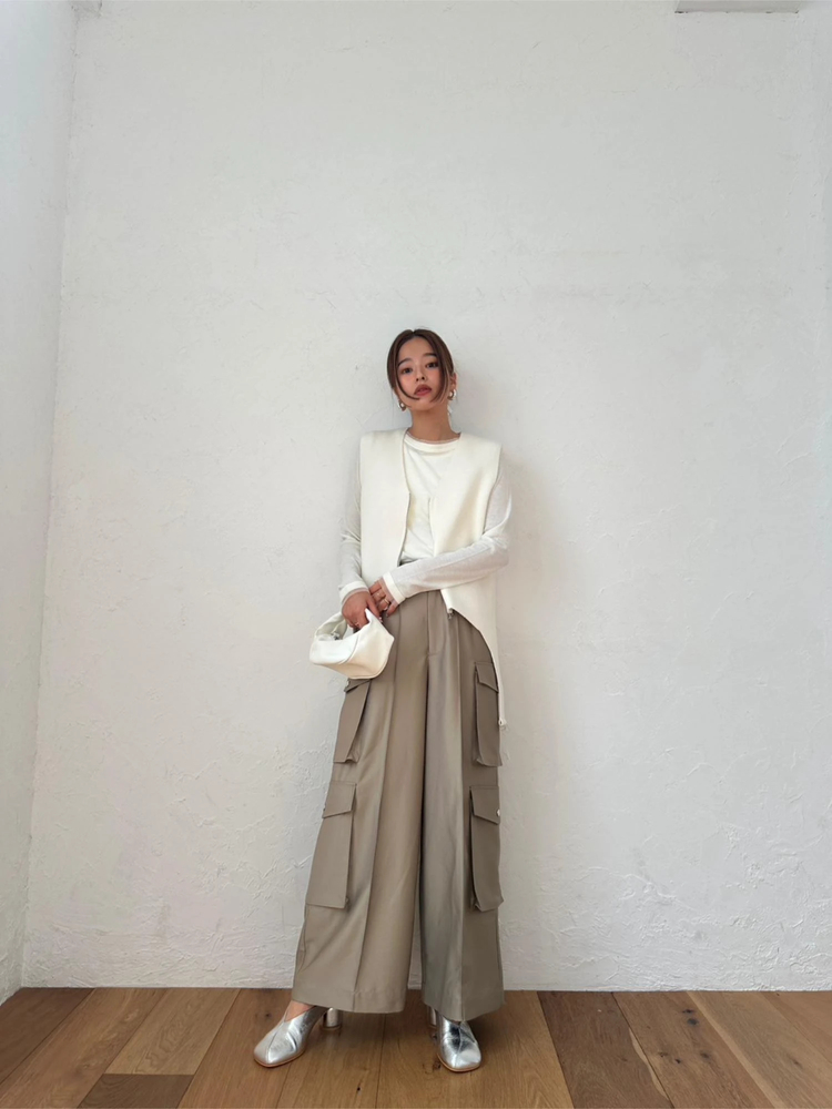 TRUNC 88(トランクエイティーエイト) |Garter Straps Knit Vest