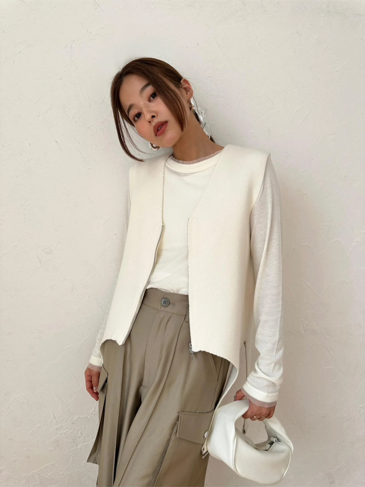 TRUNC 88(トランクエイティーエイト) |Garter Straps Knit Vest