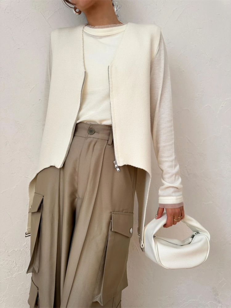 TRUNC 88(トランクエイティーエイト) |Garter Straps Knit Vest